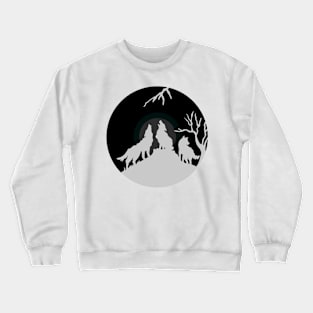 Vinyl Record - Howling wolfs Crewneck Sweatshirt